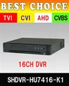AHD/TVI/CVI/CVBS 4in1 16CH 防犯カメラ用レコーダー 52～800万画素 1TB 最大30fps SHDVR-HU7216-K1 