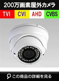 TVI/AHD/CVI/CVBS 4in1 防犯カメラ 屋外 200万画素 赤外線 バンダル