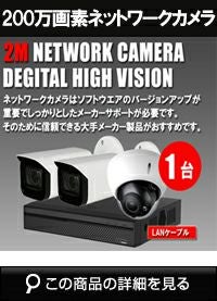 カメラ アルタクラッセ（Alta Classe）POEワンケーブルカメラセット 屋外対応200万画素 1台 赤外線 NVRSET-HD200DH-011