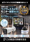 防犯カメラ 屋外 録画機能付き 防水 カメラ5台セット　ワイヤレス 300万画素 　10インチ液晶モニター付き バレット・ドーム・カメラが選べる　工事不要　防犯カメラセットALWSET-YG300-005