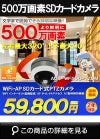  工事不要 500万画素 SDカード録画対応 ダイレクトアクセス IP66 屋外用 ドーム型PTZカメラ　ADS-WF500PTZDM 