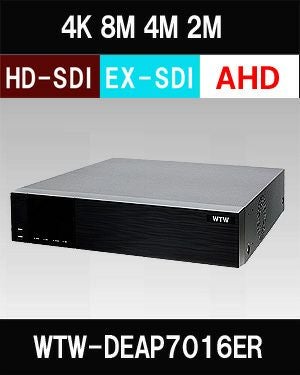 4K800万画素対応EX-SDI/HD-SDI 16ch RAID対応 デジタルビデオレコーダー(DVR) WTW-DEAP7016ER 