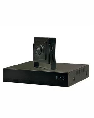 防犯カメラセット 屋内 家庭用 小型カメラ1台セット 6in1 HD-SDI EX-SDI AHD TVI CVI CVBS 200万画素 小型ピンホールカメラ 常時録画 動体検知録画 DVRSET-PIN200KD-001