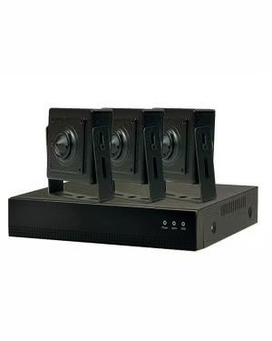 防犯カメラセット 屋内 家庭用 小型カメラ3台セット 6in1 HD-SDI EX-SDI AHD TVI CVI CVBS 200万画素 小型ピンホールカメラ 常時録画 動体検知録画 DVRSET-PIN200KD-003 