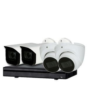 同軸ワンケーブル 防犯カメラ4台セット 屋外 CVI 500万画素 録画機1TB