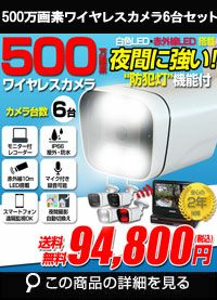AI機能付き 500万画素ワイヤレスカメラセット ALWSET-YG500-006